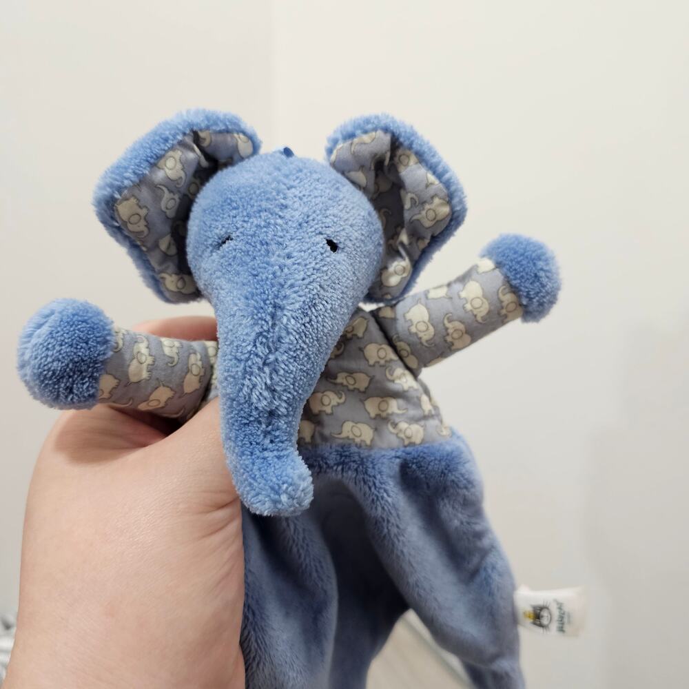 Jellycat Elly Soother Lovey Blue Elephant Plush Knotted Comfie Baby Toy